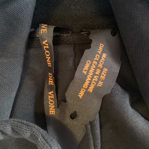 Vlone x palm angel hoodie red